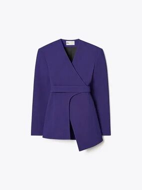 Tory Burch Pique Wrap Jacket